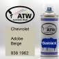 Preview: Chevrolet, Adobe Beige, 938 1962: 400ml Sprühdose, von ATW Autoteile West.